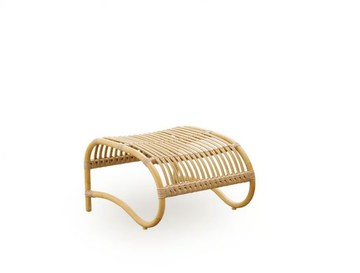 TEDDY EXTERIOR - Alu-Rattan and ArtFibre garden footstool by Sika Design - view 2